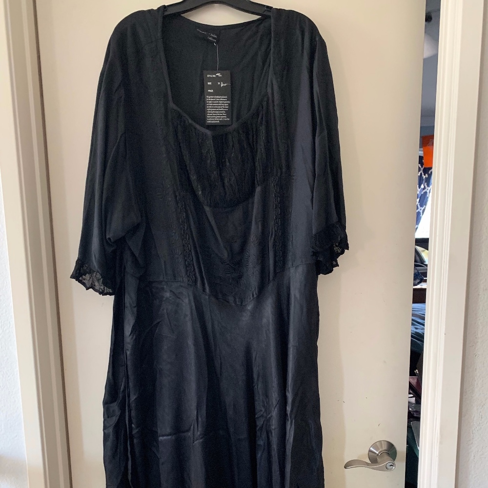 Black Renaissance dress/ Witchy dress